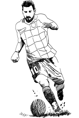 Lionel Messi Coloring Page